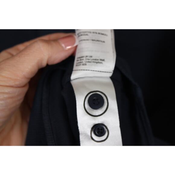 UNTUCKit Mens Shirt Large Regular Fit Navy LS Button Up Shirt - Picture 5 of 7